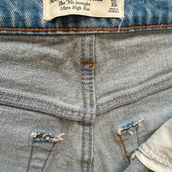 Abercrombie & Fitch Blue Denim Jeans - Picture 3 of 4
